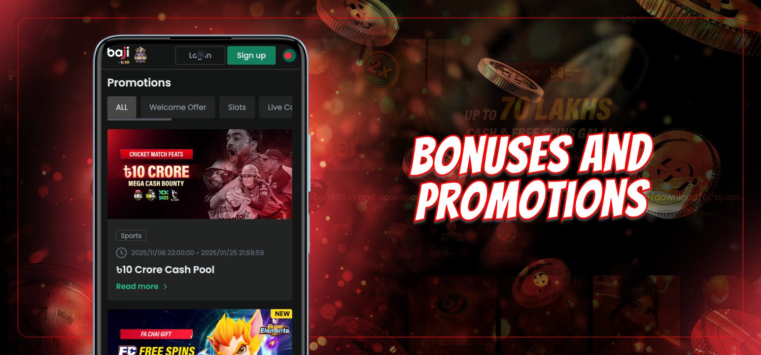 available bonuses for casino users