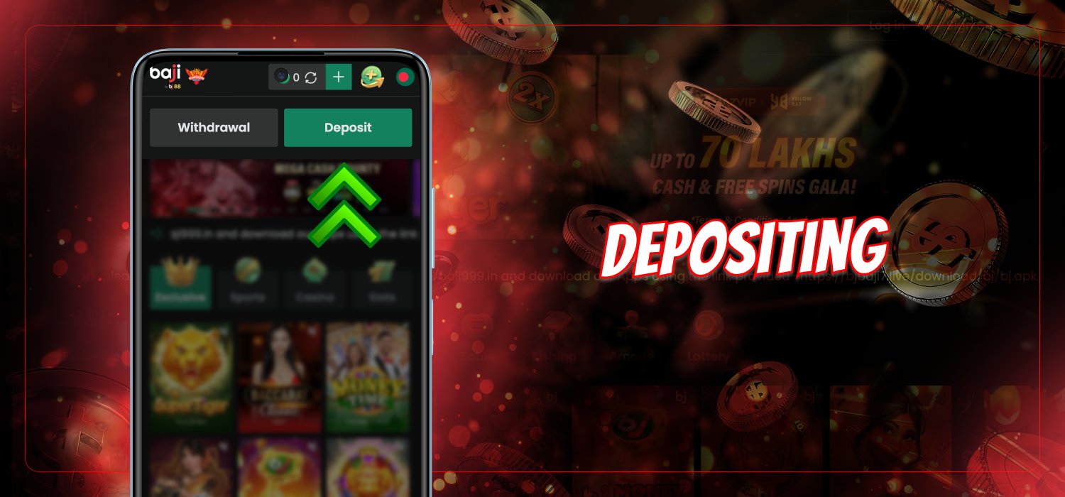 deposit methods on baji live