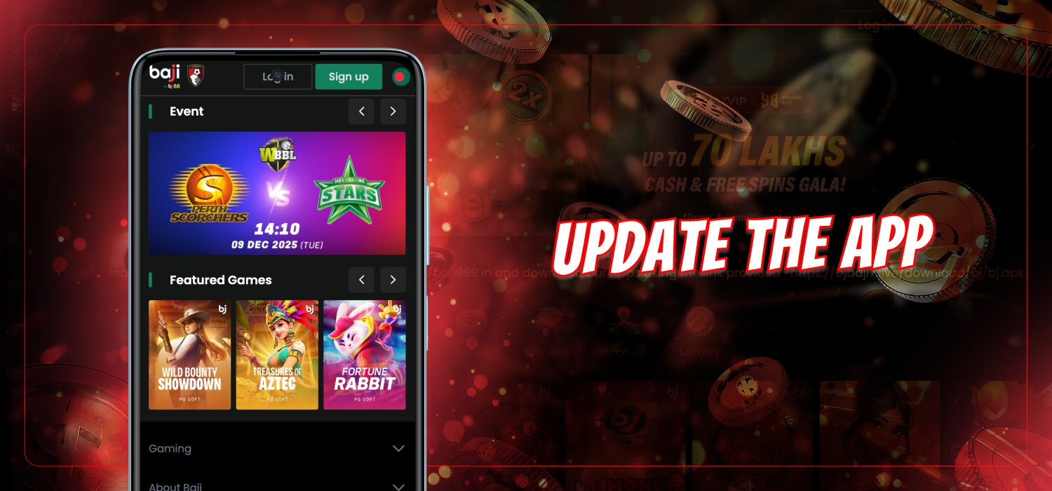 update baji live application