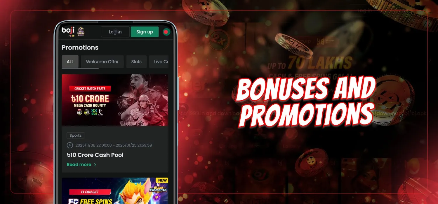 available bonuses for casino users