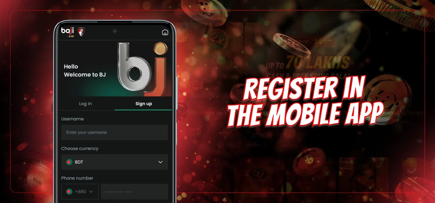 registration account on baji live platform